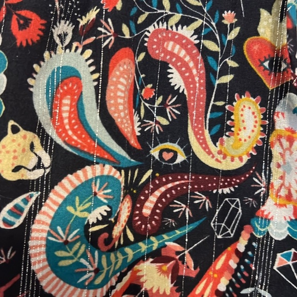 NWOT Loft shimmering paisley maxi dress - Picture 2 of 3